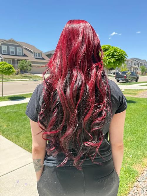 Black and res halo! Denver Extension is here to give you all the soft layers and natural looking ext(..)
